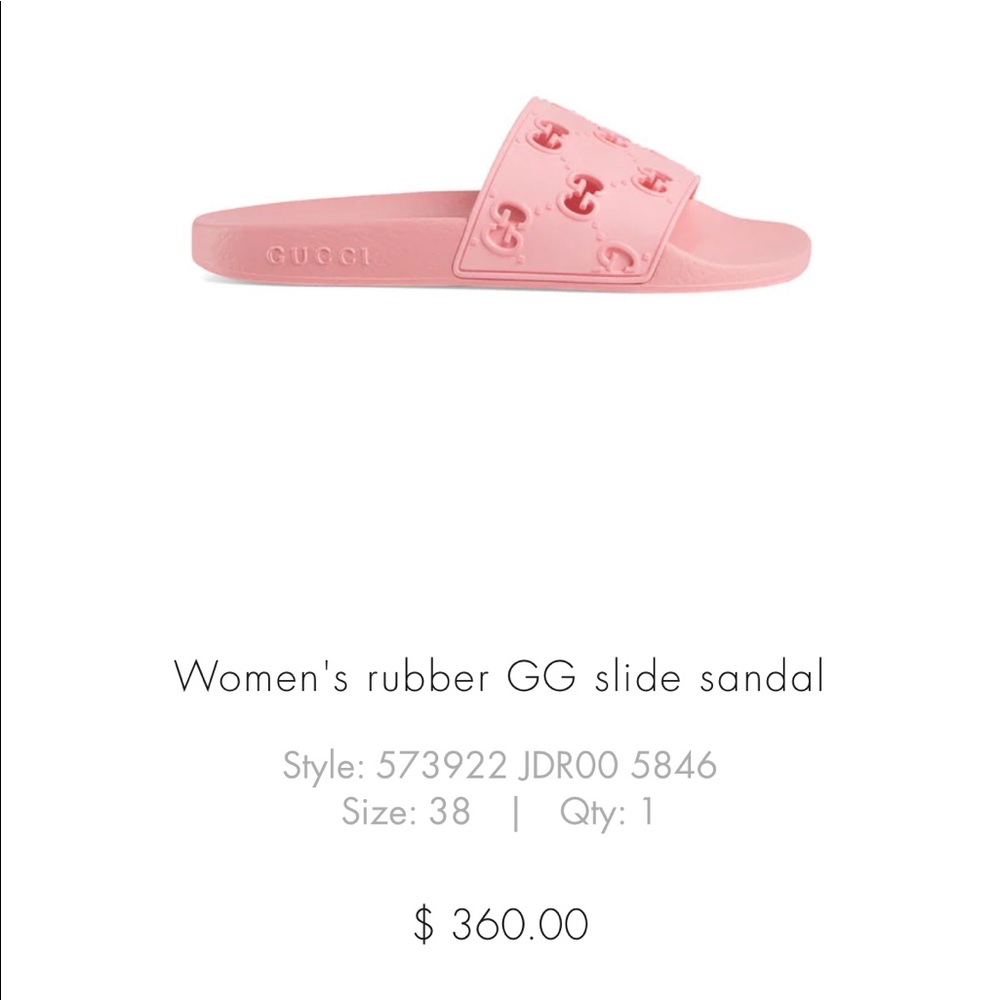 GUCCI GG RUBBER SLIDE